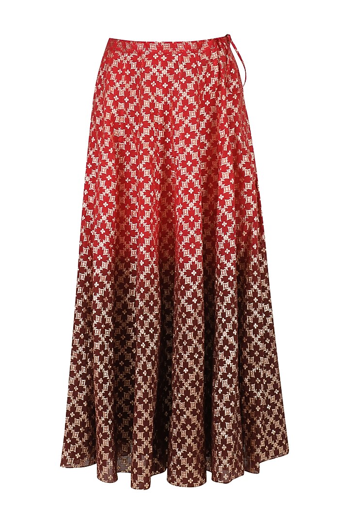 Grey Embroidered Kurta With Skirt Set available only at Pernia's Pop Up Shop.