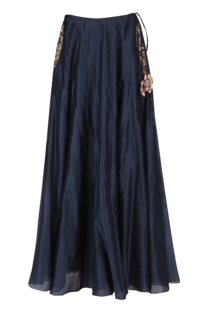 Grey Embroidered Anarkali Set available only at Pernia's Pop Up Shop.
