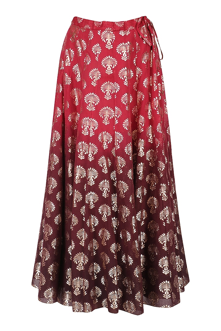 Yellow Embroidered Kurta With Skirt Set available only at Pernia's Pop Up Shop.