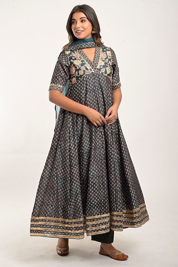 Anchor Printed Anarkali Set by Jaipuri banno at Pernia's Pop Up Shop