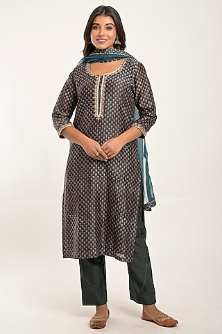 Anchor Printed Kurta Set by Jaipuri banno