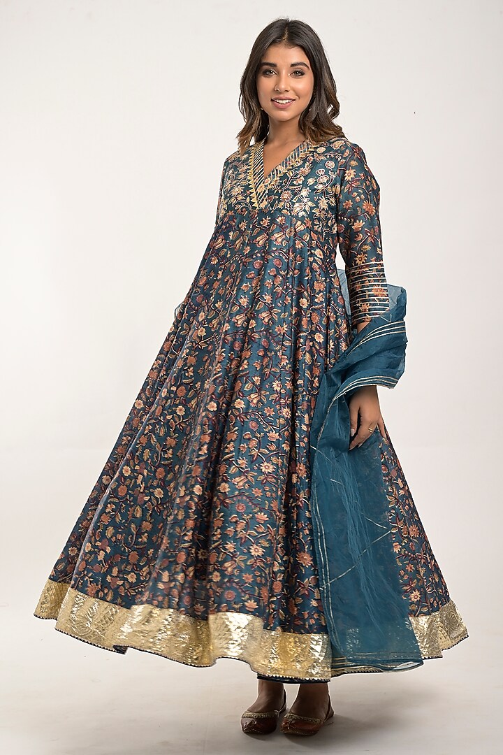 Yale Printed Anarkali Set by Jaipuri banno at Pernia's Pop Up Shop