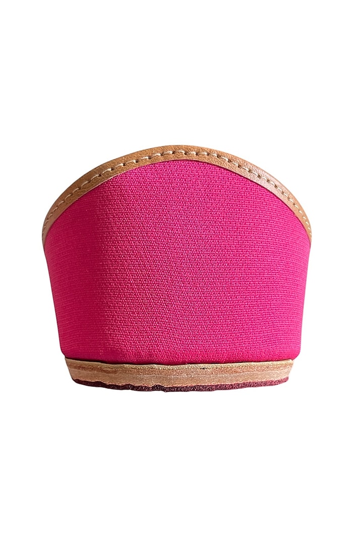 Fuchsia Silk Zari & Sequins Embroidered Juttis by Juliet Rose at Pernia's Pop Up Shop