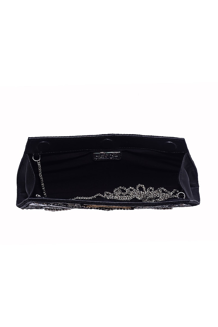 Multi-Colored Polyester Embellished Clutch by Jasbir Gill at Pernia's Pop Up Shop