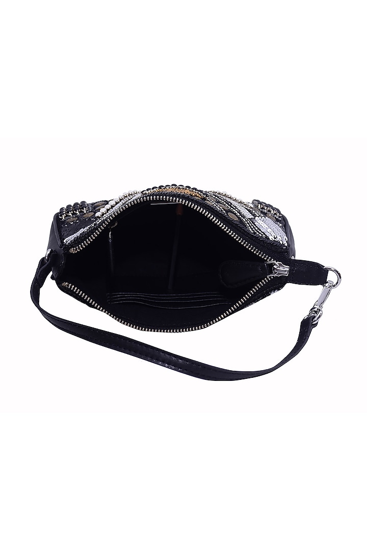 Multi-Colored Polyester Embellished Shoulder Bag by Jasbir Gill at Pernia's Pop Up Shop