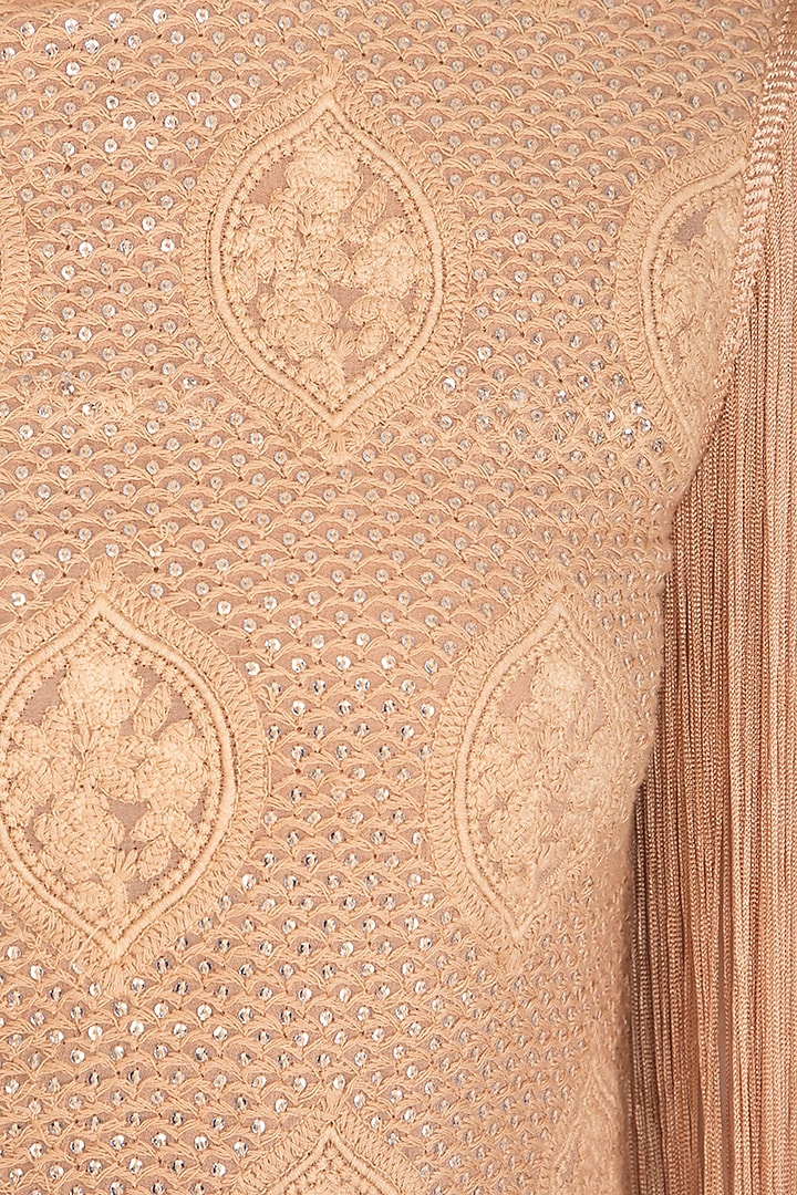 Blush Pink Lucknowi Gharara Set by Jyoti Sachdev Iyer at Pernia's Pop Up Shop
