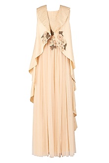 Blush pink embellished maxi dress available only at Pernia's Pop Up ...