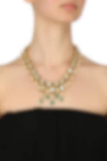 One Liner Polki Necklace by Just Shraddha