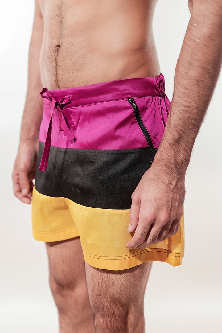Multi-Colored Mesh & Taffeta Co-Ord Set by Jubinav Chadha Men at Pernia's Pop Up Shop