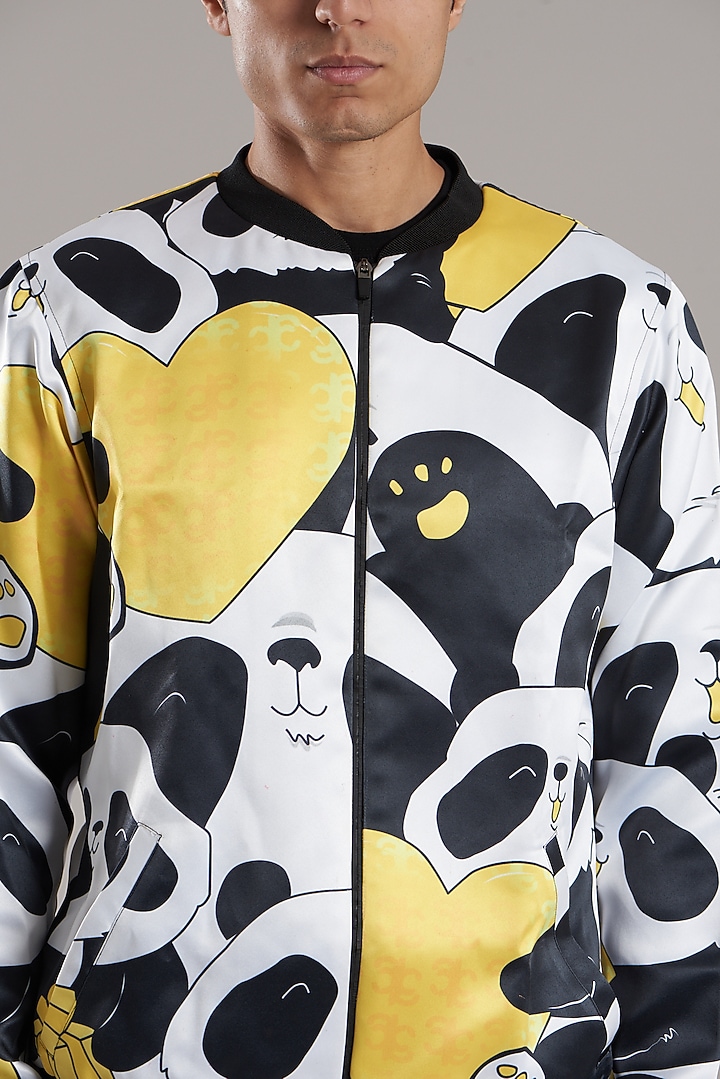 Multi-Colored Printed Jacket by Jubinav Chadha Men at Pernia's Pop Up Shop