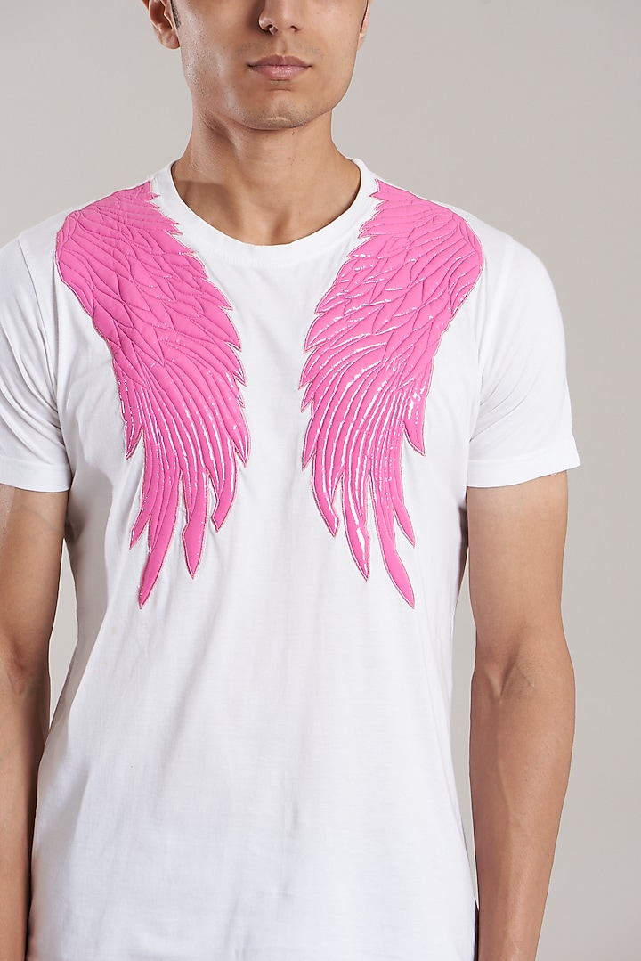 White Cotton Jersey T-Shirt by Jubinav Chadha Men at Pernia's Pop Up Shop