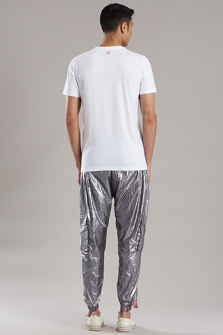 White Cotton Jersey T-Shirt by Jubinav Chadha Men at Pernia's Pop Up Shop