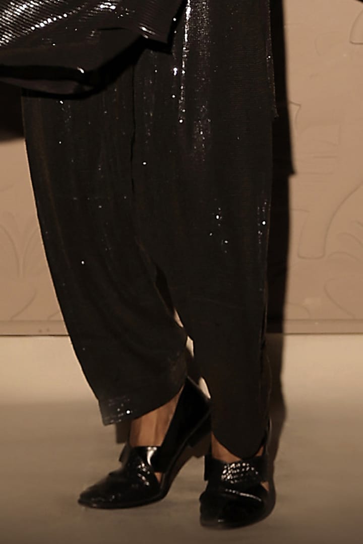 White Sequins Georgette Ombre Kurta Set by Jubinav Chadha Men at Pernia's Pop Up Shop