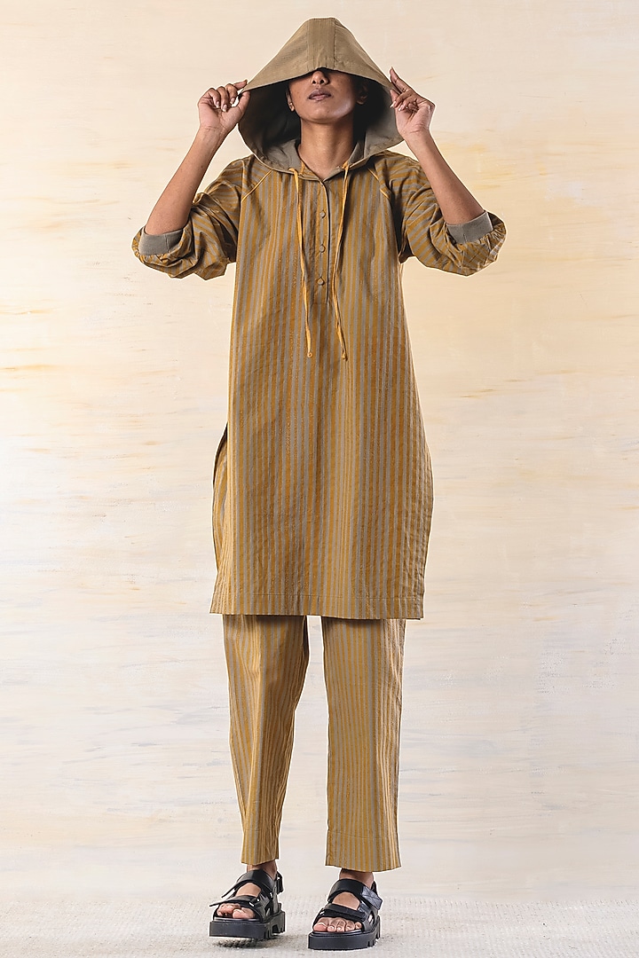 Olive Cotton Tunic Set by June 20 at Pernia's Pop Up Shop