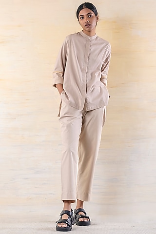 Birch Cotton Pant Set by June 20