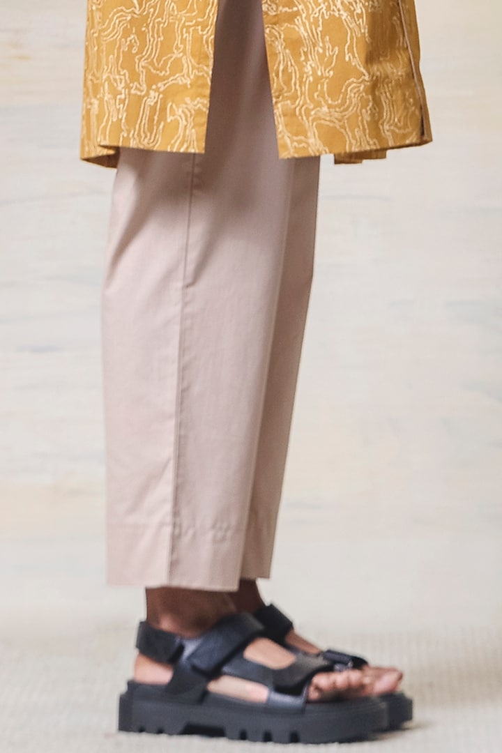 Mustard Printed Kurta Set by June 20 at Pernia's Pop Up Shop
