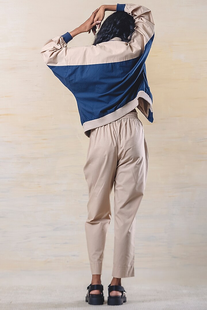 Navy Blue Cotton Jacket by June 20 at Pernia's Pop Up Shop