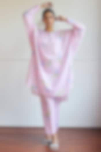 Lilac Cotton Tulip Printed Co-Ord Set by Juanita by Shubhda at Pernia's Pop Up Shop