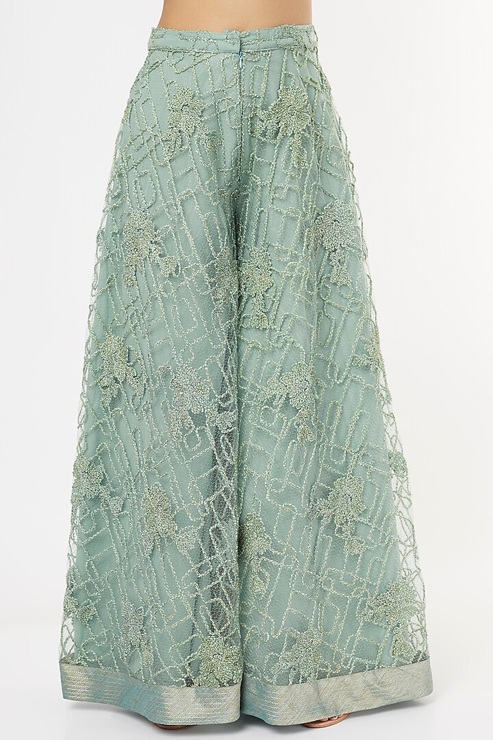 Ice Blue Silk Kurta Set by Jesal Vora at Pernia's Pop Up Shop