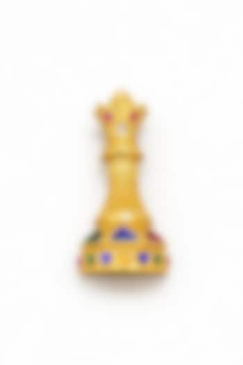 Gold Finish Multi-Colored Gemstone Chess Brooch by JewelTreeTz at Pernia's Pop Up Shop