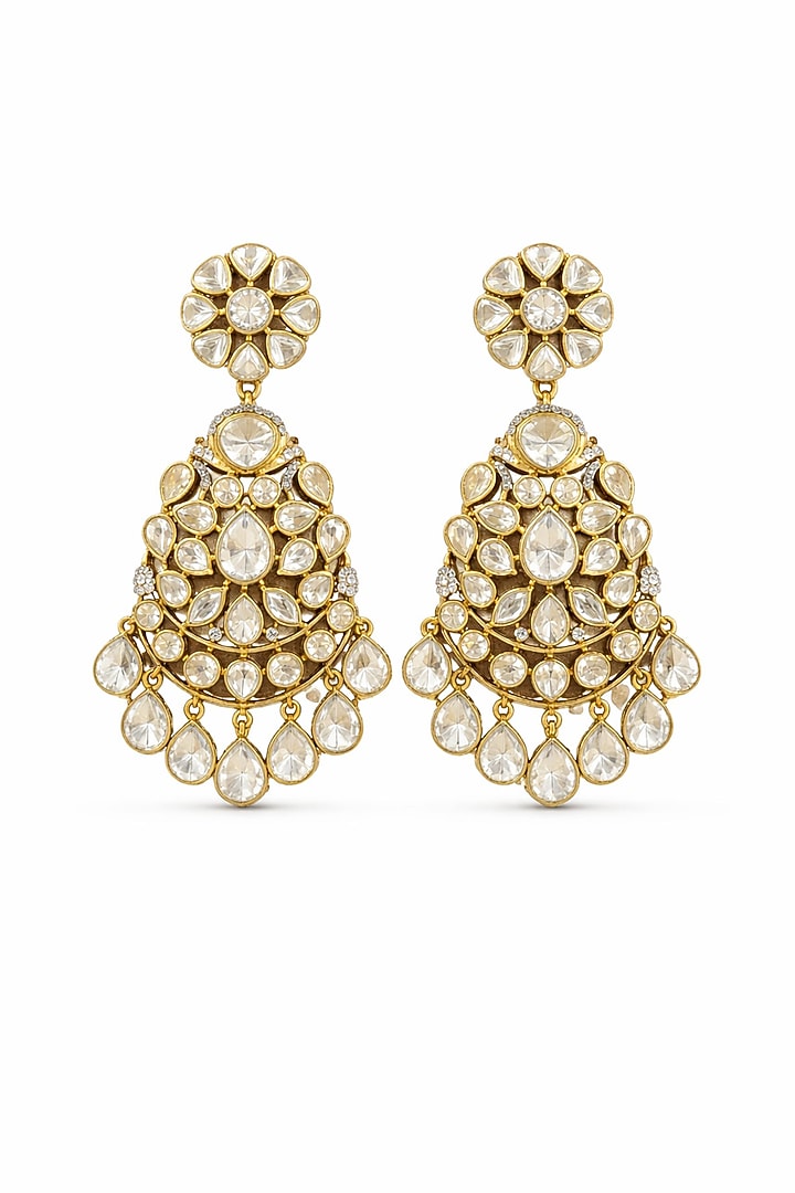 Gold Plated Moissanite Necklace Set by JewelTreeTz at Pernia's Pop Up Shop
