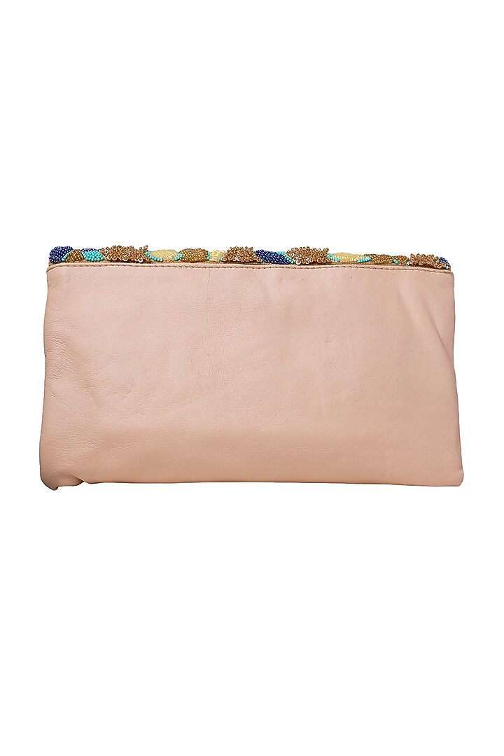 Multi-Colored Embroidered Clutch by Jyo Das Accessories at Pernia's Pop Up Shop