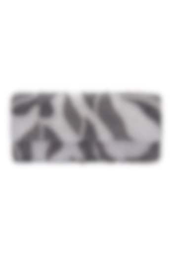 Black Leather Hand Embroidered Clutch by Jyo Das Accessories at Pernia's Pop Up Shop