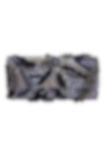 Multi-Colored Leather Embroidered Clutch by Jyo Das Accessories at Pernia's Pop Up Shop