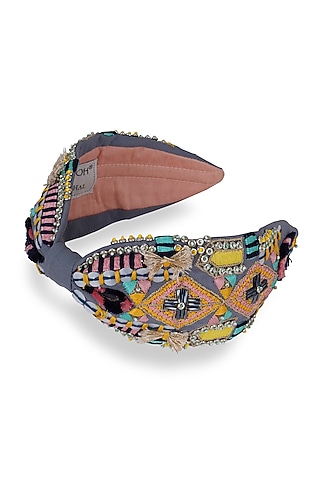 Blue Georgette Headband by Joey & Pooh X Payal Singhal