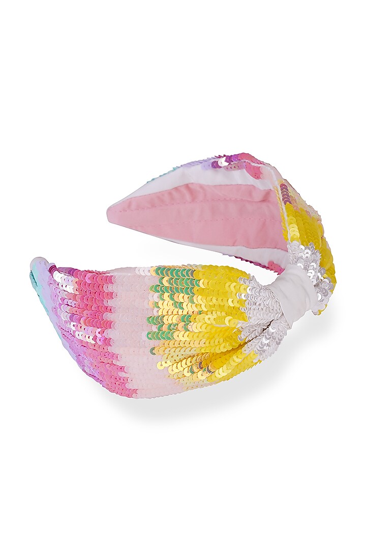 Multi Colored Headband With Sequins by Joey & Pooh at Pernia's Pop Up Shop