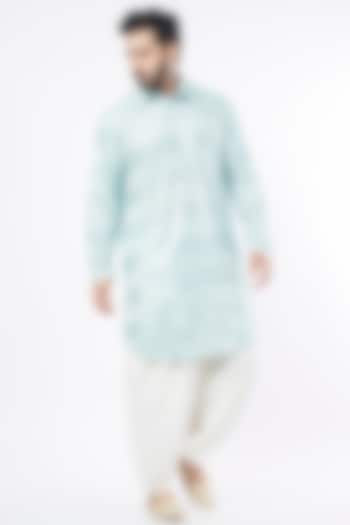 Off-White Cotton Patiala Pants by KAAJ Button at Pernia's Pop Up Shop