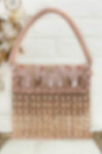 Rose Gold Sequins Embellished Bag by Kainiche by Mehak