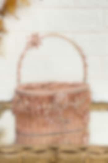 Rose Gold Brass & Metal Floral Clutch by Kainiche by Mehak at Pernia's Pop Up Shop