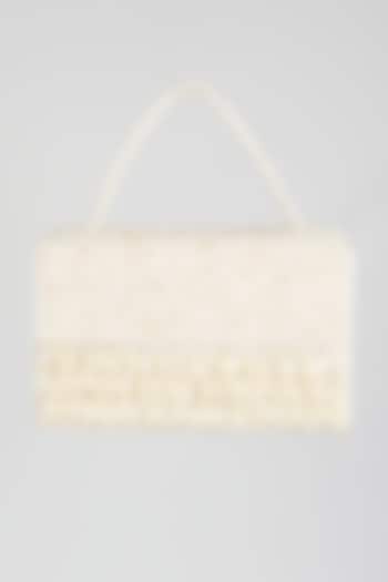 White Embellished Bag by Kainiche by Mehak