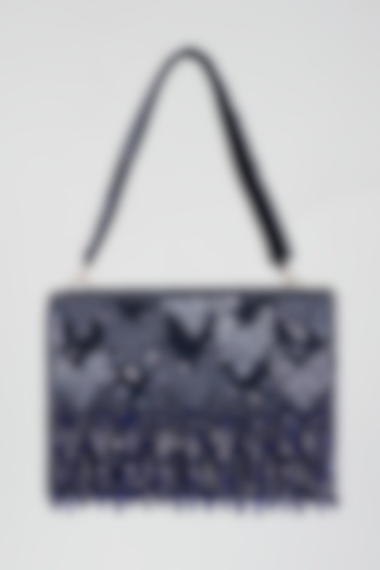 Blue Embellished Bag by Kainiche by Mehak at Pernia's Pop Up Shop