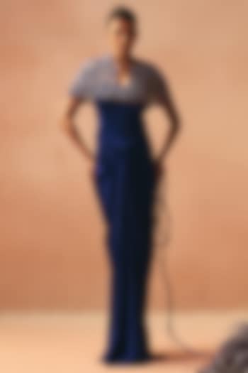 Purple Cotton Embroidered Jacket Set by Kamaali Couture at Pernia's Pop Up Shop