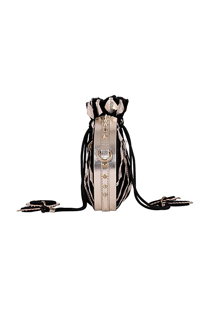 Black Potli With Detachable Chain by Kaeros at Pernia's Pop Up Shop