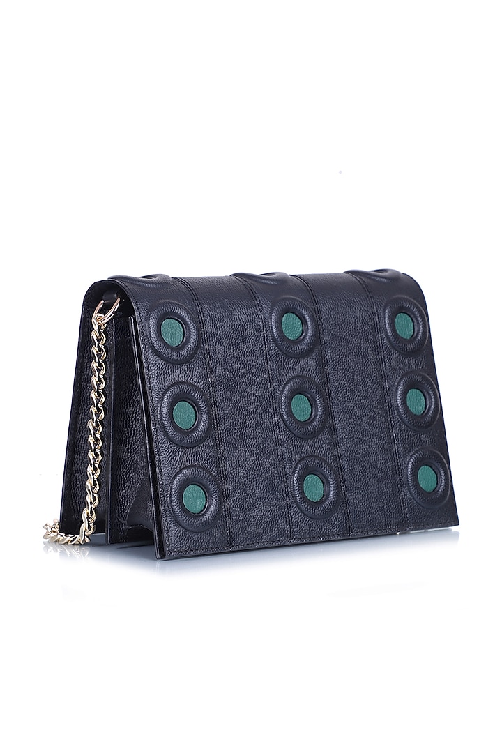 Black Leather Shoulder Bag by Kaeros at Pernia's Pop Up Shop