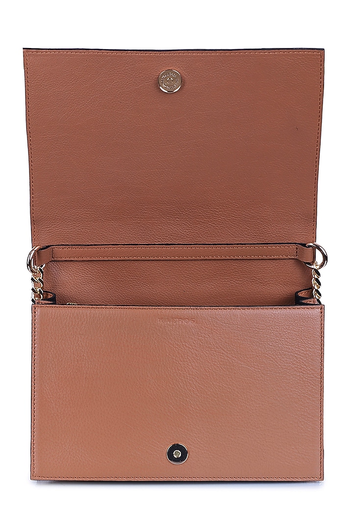 Tan Python Printed Shoulder Bag by Kaeros at Pernia's Pop Up Shop