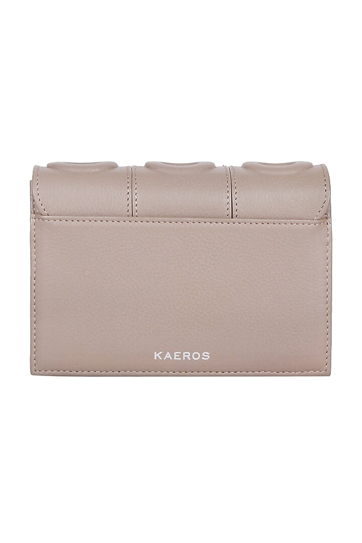 Grey Geometric Pattern Leather Mini Bag by Kaeros at Pernia's Pop Up Shop