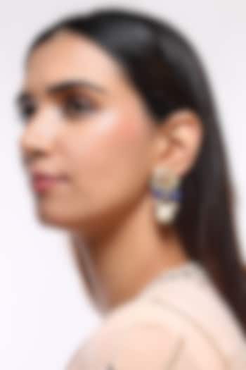 Gold Plated Sapphire Earrings by Kiara at Pernia's Pop Up Shop