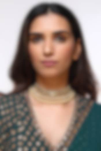 Gold Plated Kundan Choker Necklace by Kiara at Pernia's Pop Up Shop