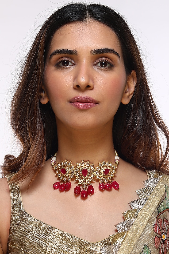 Gold Plated Onyx Necklace by Kiara at Pernia's Pop Up Shop