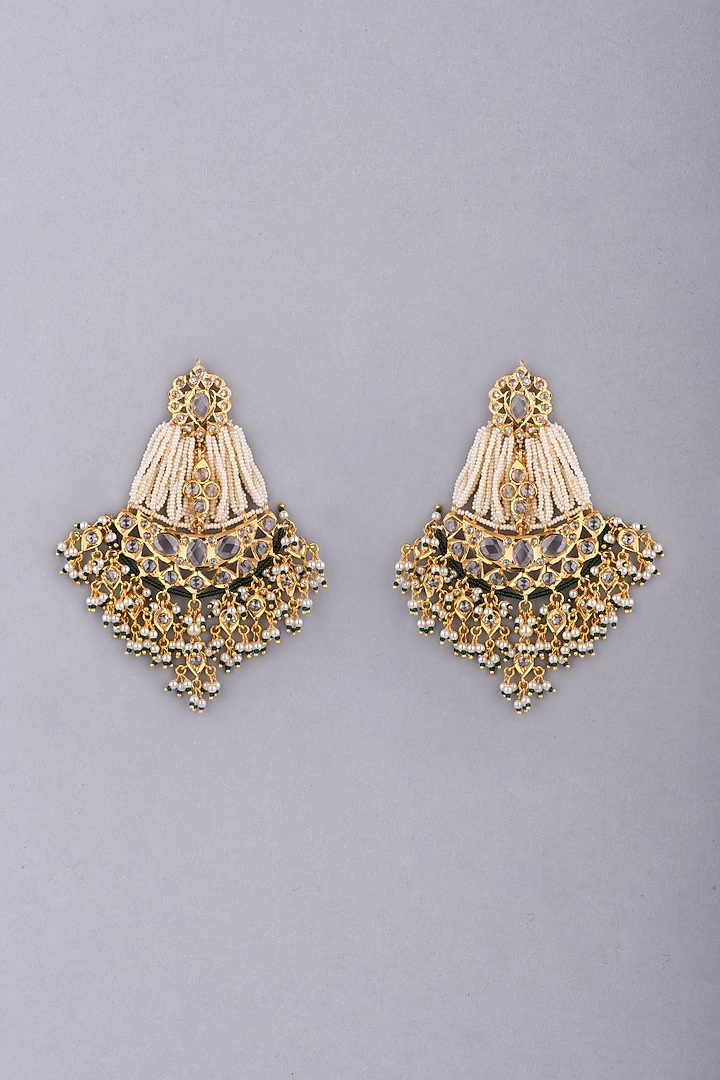 Gold Plated Chaandbali Earrings by Kiara at Pernia's Pop Up Shop
