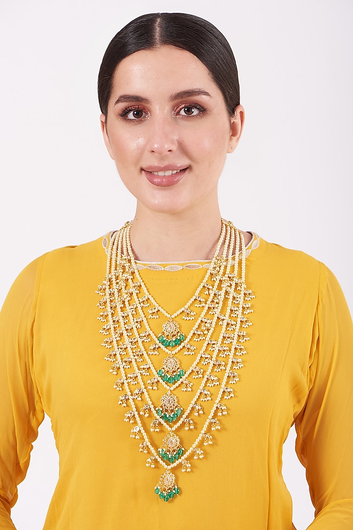 Gold Plated Beaded Necklace by Kiara at Pernia's Pop Up Shop