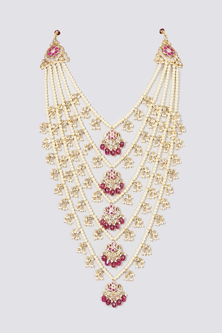 Gold Plated Layered Necklace by Kiara at Pernia's Pop Up Shop