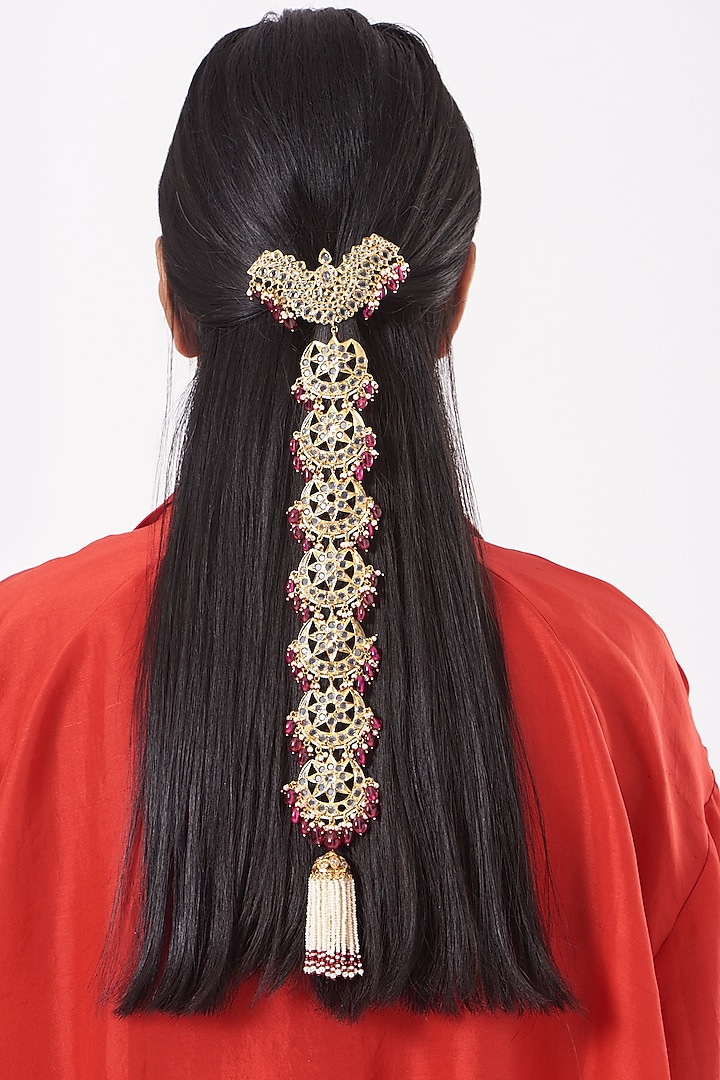Gold Plated Hair Accessory by Kiara at Pernia's Pop Up Shop