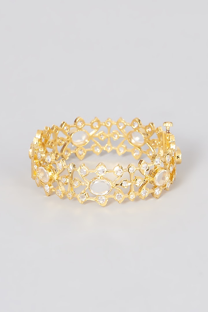 Gold Plated Agate Bangle by Kiara at Pernia's Pop Up Shop