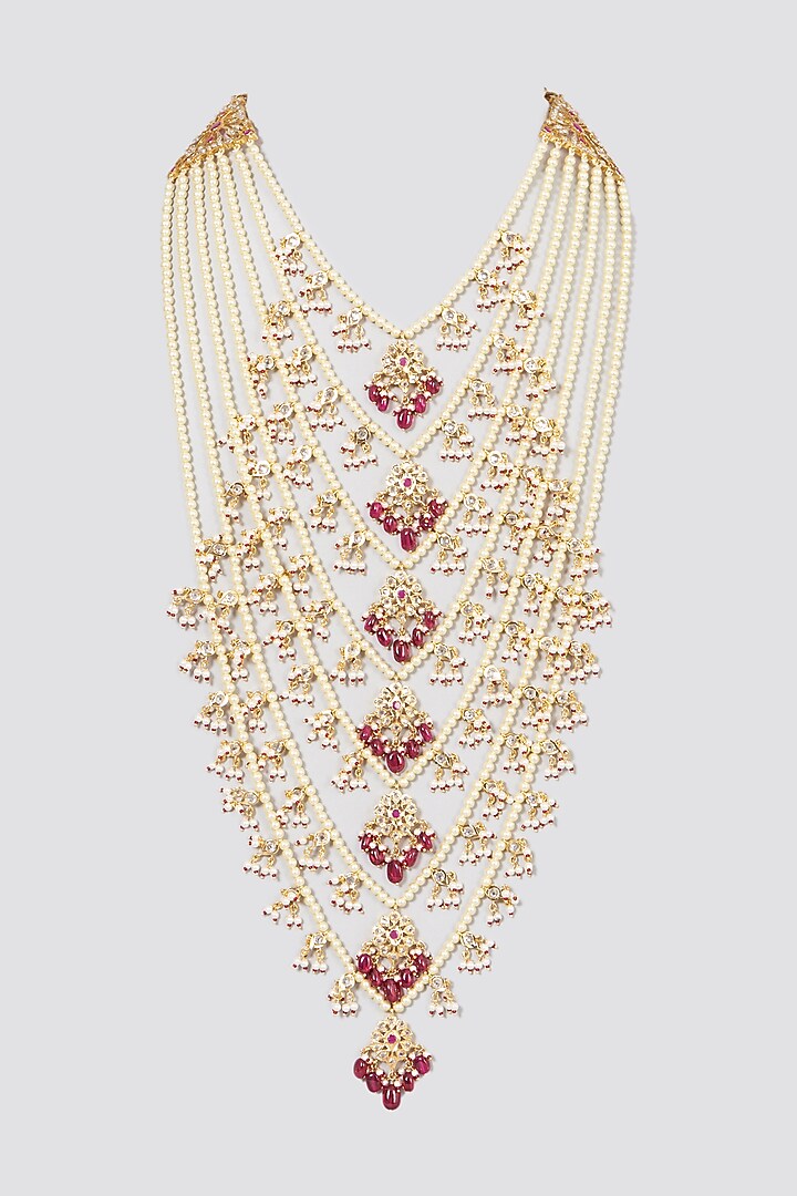 Gold Plated Layered Necklace by Kiara at Pernia's Pop Up Shop