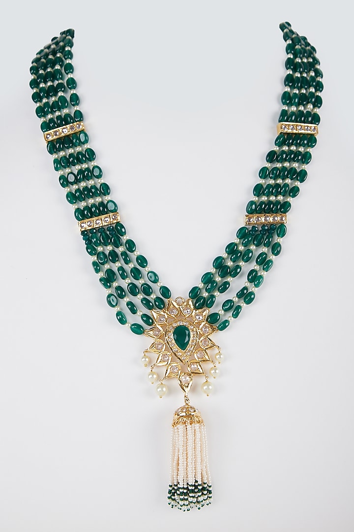 Gold Plated Pearl Necklace by Kiara at Pernia's Pop Up Shop